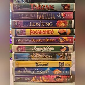 Lot of 10 Disney vhs tapes